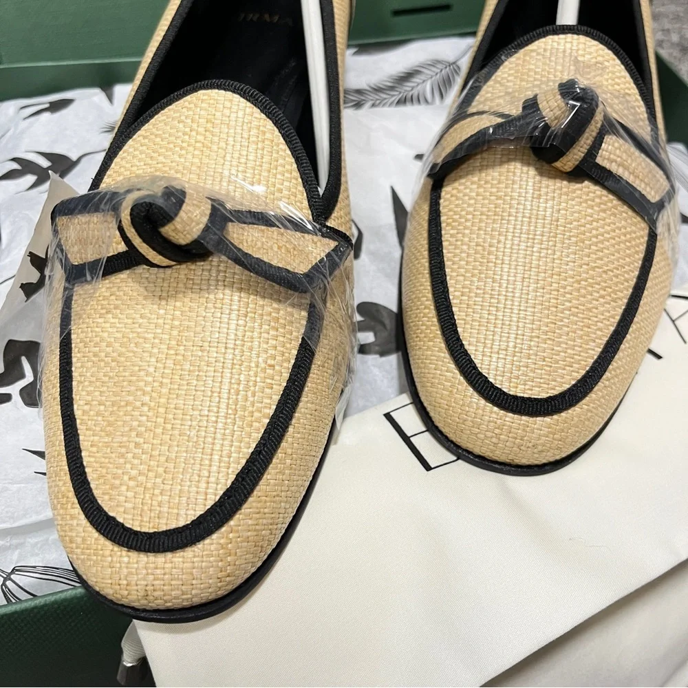 Alexandre Birman Grossgrain Loafer Flats - Picture 3 of 11